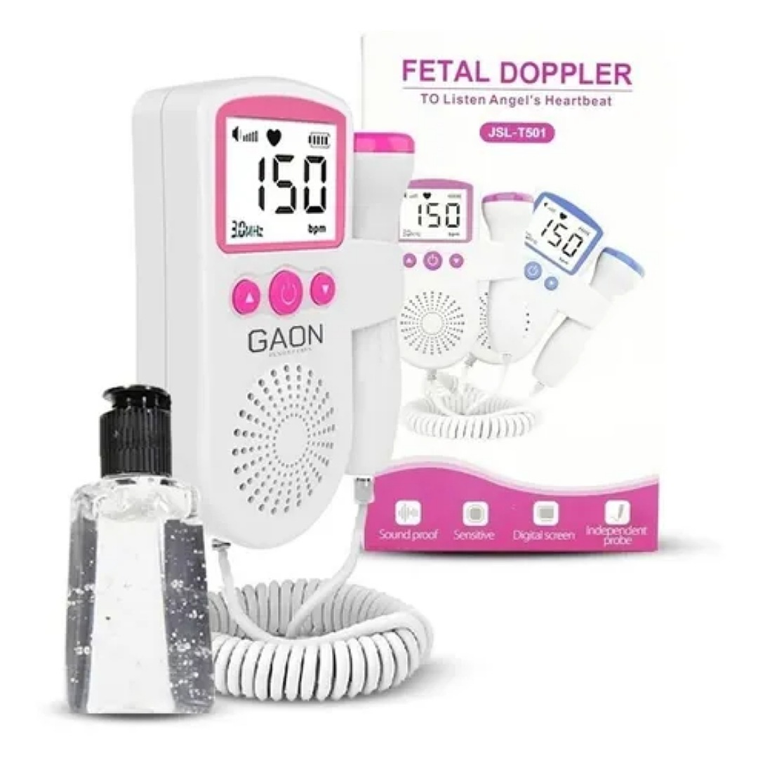 Ultrasonido Portatil Doppler Fetal Oye Latidos De Tu Bebe