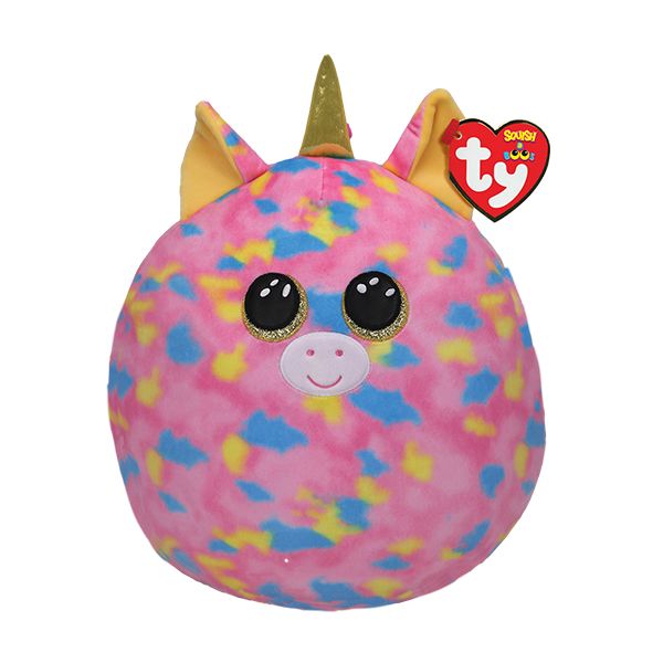 Ty Squish a boos-Coussin Harmonie la Licorne 20cm, Multicolore, TY39219, 20 cm