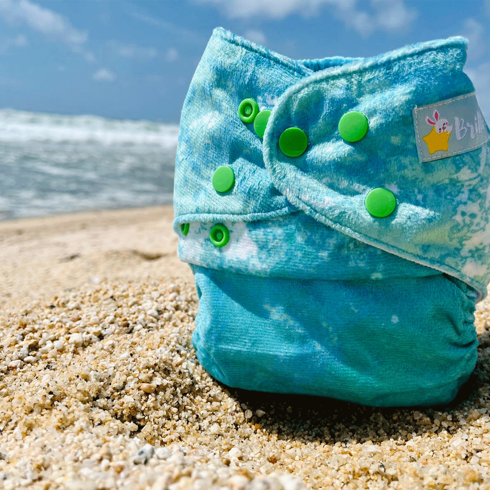 Pañales ecológicos Brillito 5 pack unitalla, lavables con broche