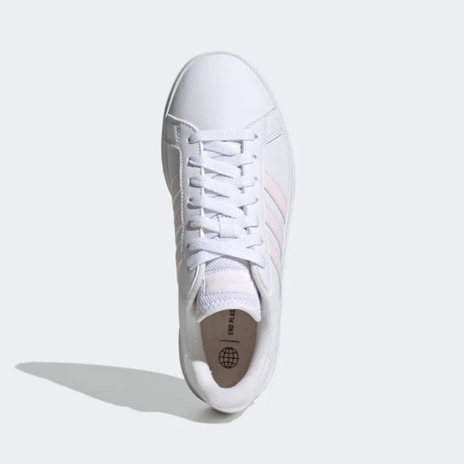 TENIS CASUAL GRAND COURT BASE 2.0 BLANCO-ROSA/DAMA GW9260