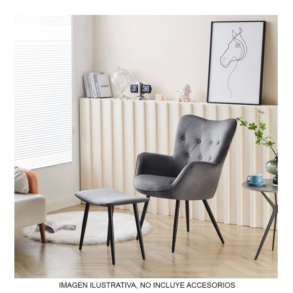 Silla con Taburete HomeTrends