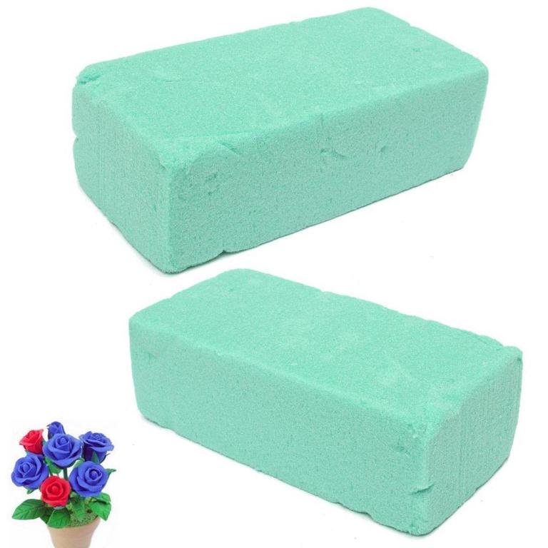 Espuma Floral Base Verde Jardinney Decoración 10 Piezas