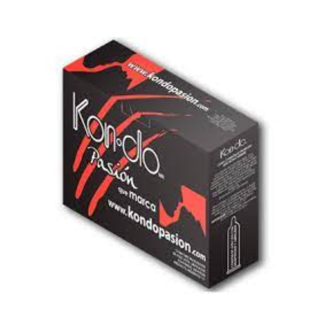 Caja De Condones Látex Kondo Pasión Con 100 Piezas 