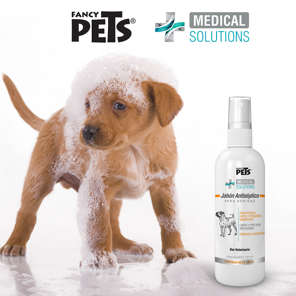 Jabon Antiseptico Para Heridas Perro 125 Ml Fancy Pets