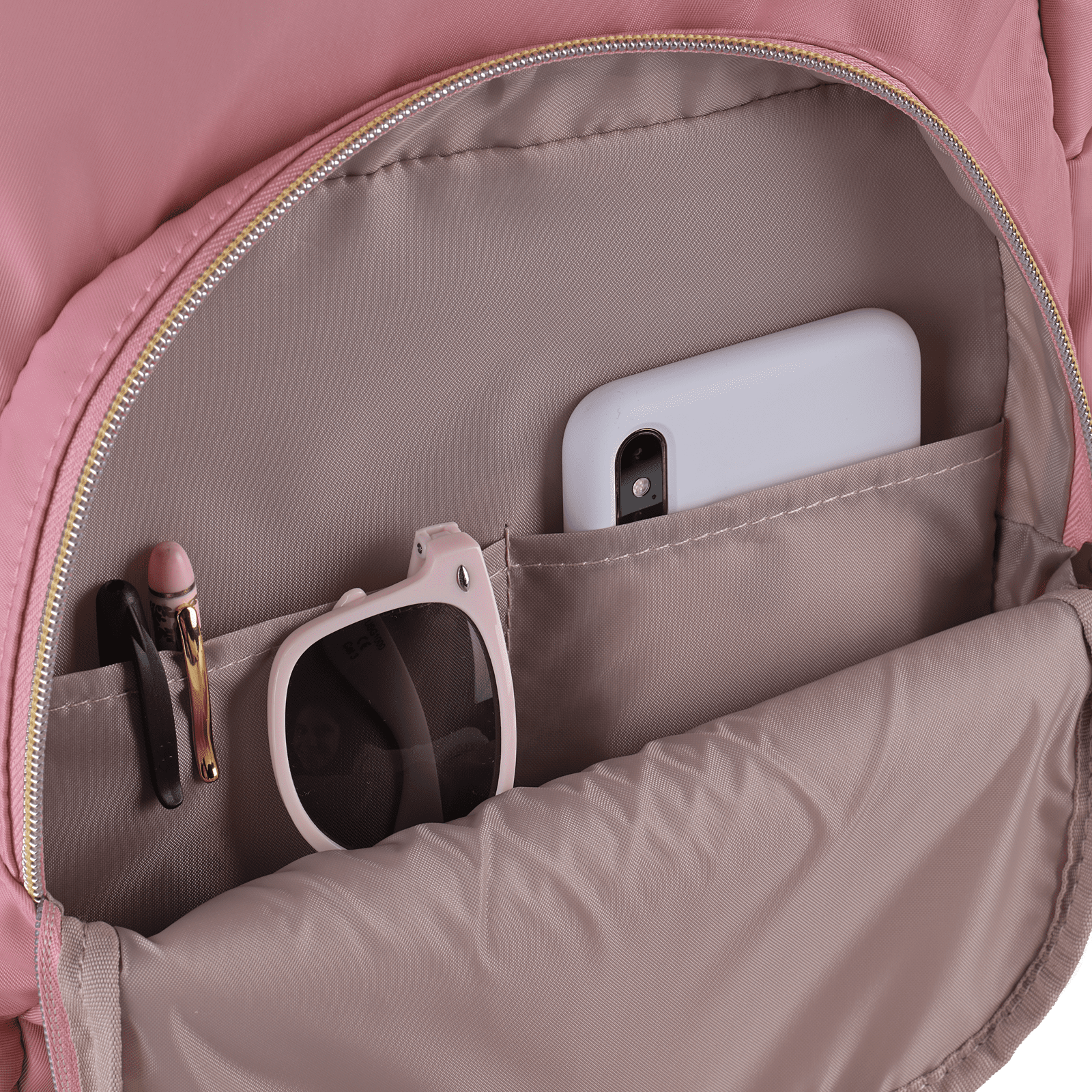 LuckyLy Mochila para Laptop Mujer hasta 15.6 Pulgadas, Moderna con Múltiples Compartimentos, Modelo Zelda, Rosa