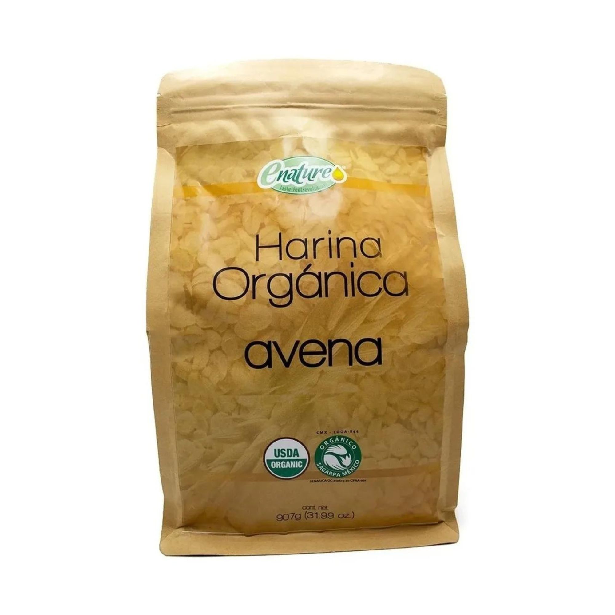 Harina De Avena Orgánica 907g Enature