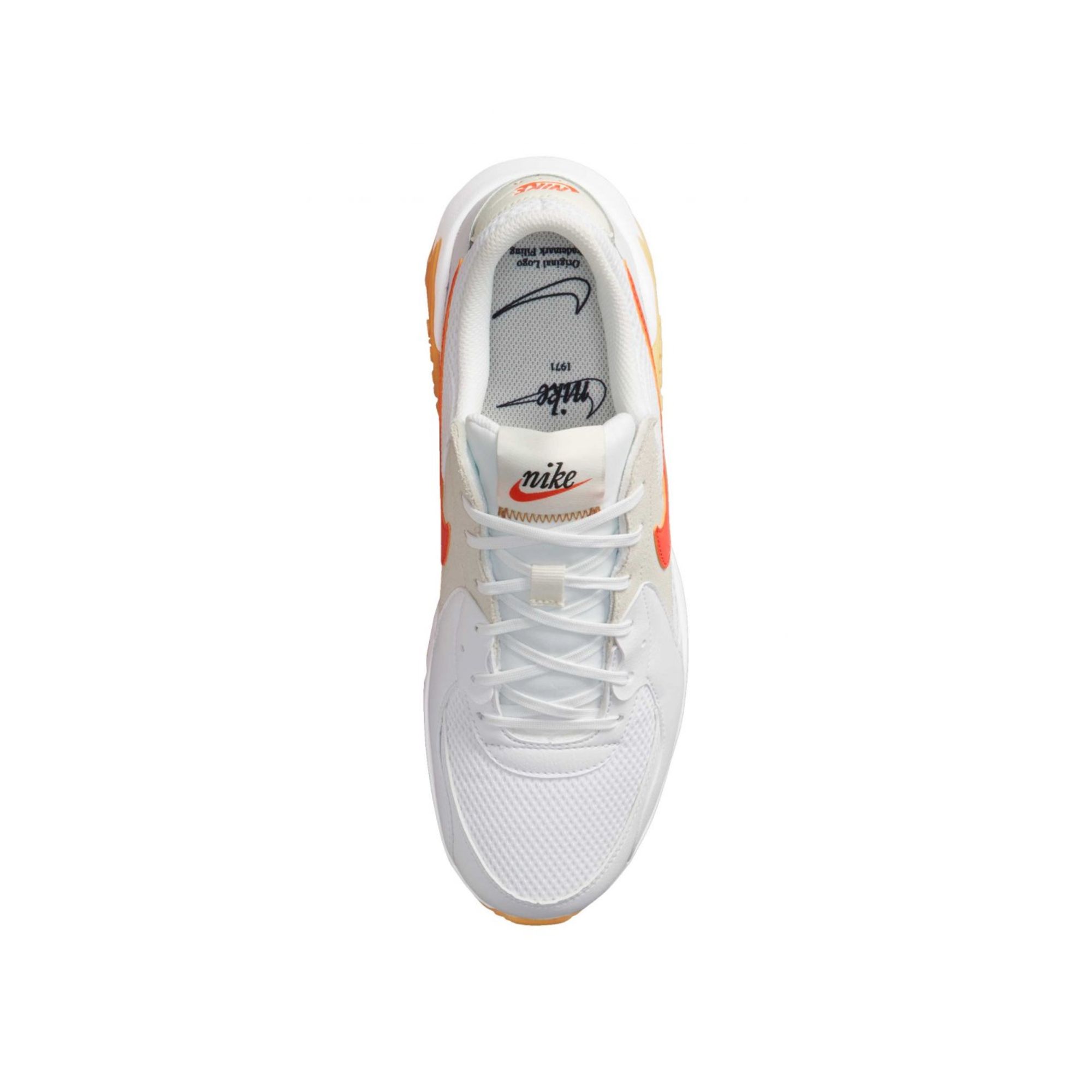 Tenis Nike Air Max Excee Blanco Naranja Hombre Originales DJ2000100
