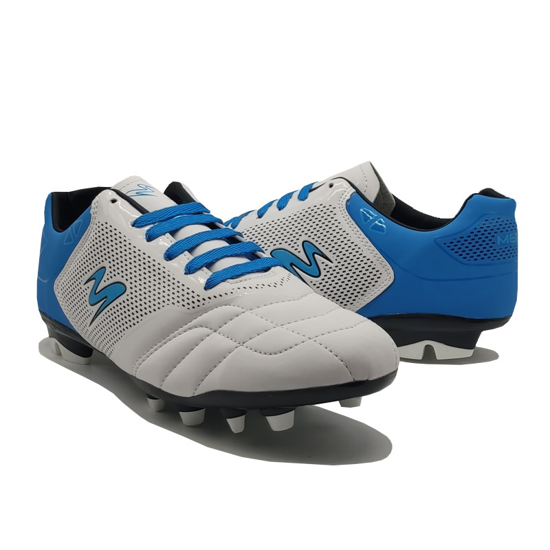 Tenis Metro-E 426 Blanco Azul Negro Tacos Futbol Taquetes Soccer 