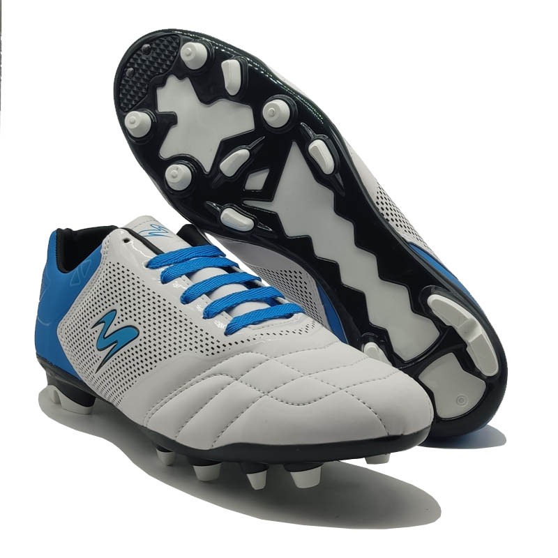 Tenis Metro-E 426 Blanco Azul Negro Tacos Futbol Taquetes Soccer 