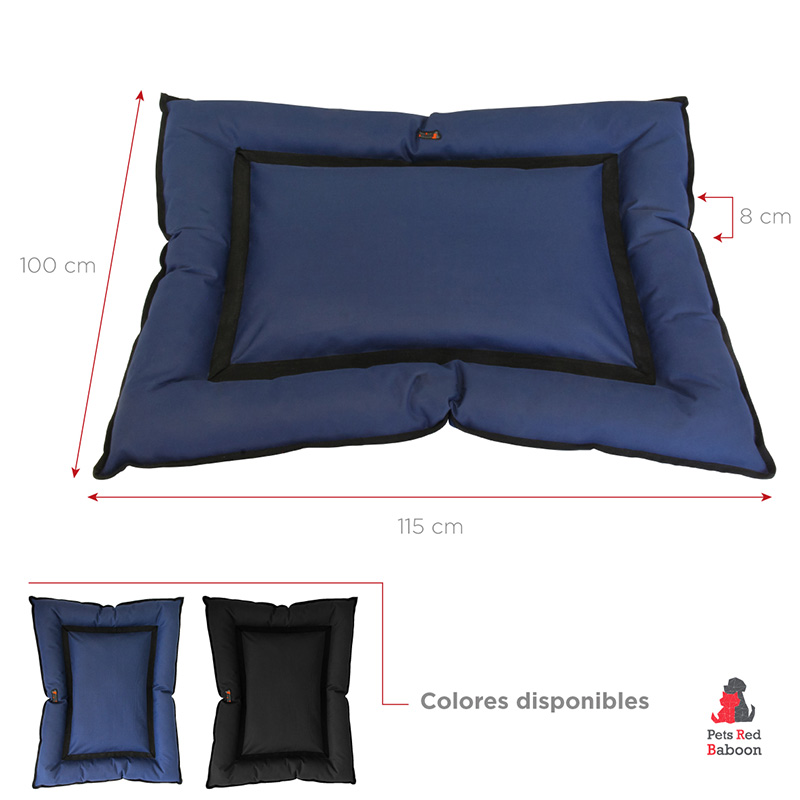 Camita Para Perro Colchón Mascota Extra Grande Marca Pets Red Baboon Modelo Roni