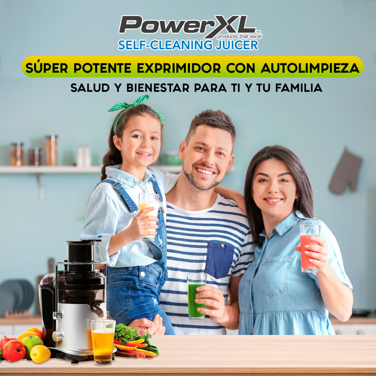 Extractor de Jugos POWER XL autolimpiable 3 Niveles