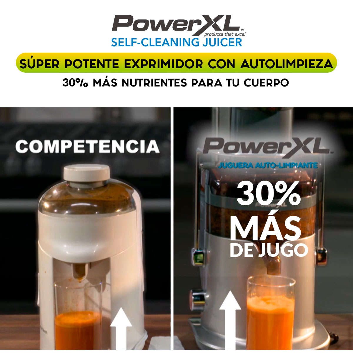 Extractor de Jugos POWER XL autolimpiable 3 Niveles
