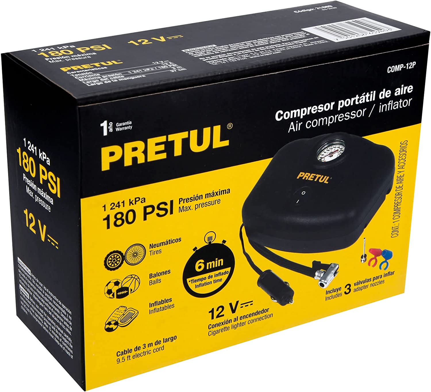 Compresor de 12 V para Auto COMP-12P