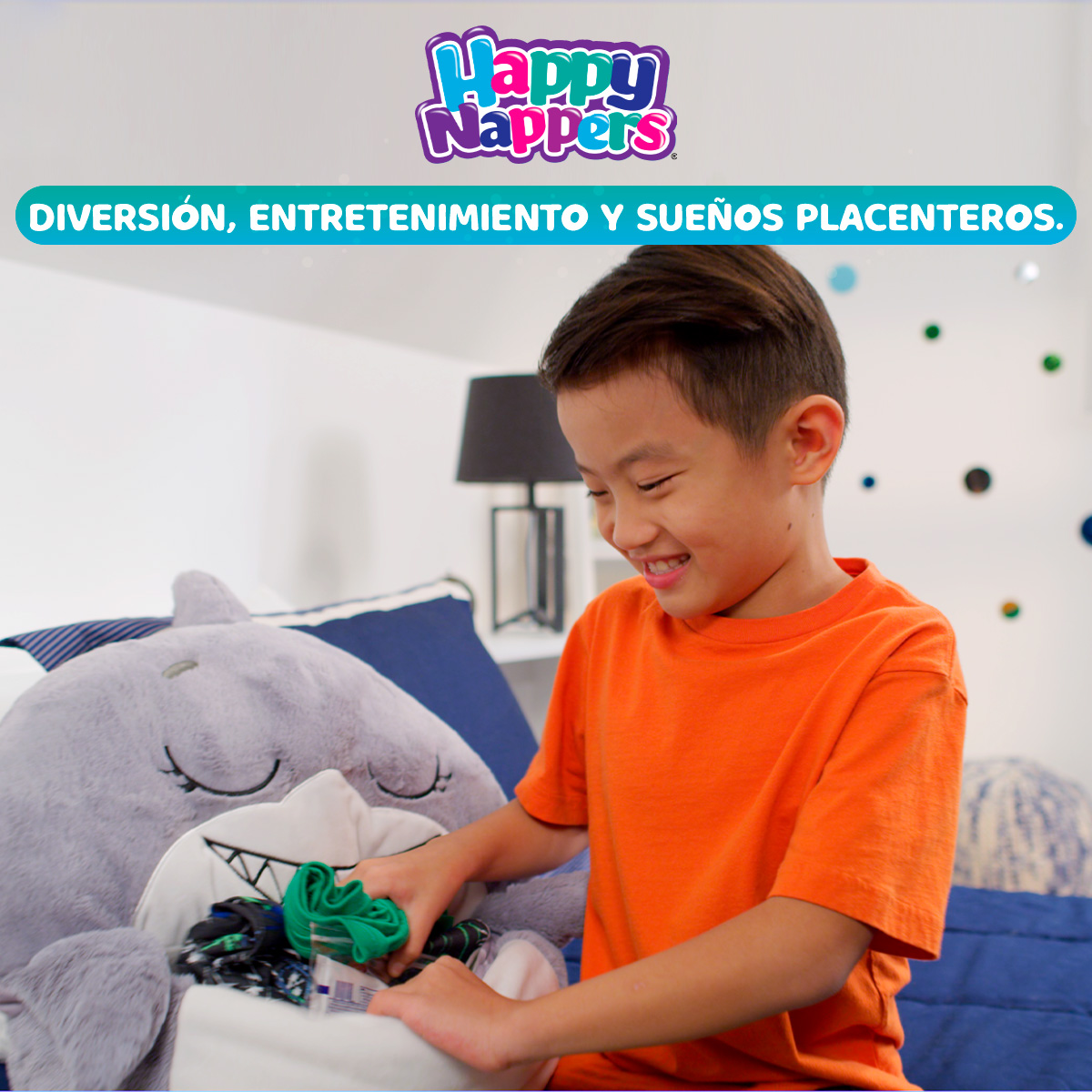 Almohada-Bolsa para dormir Happy Nappers Tiburon