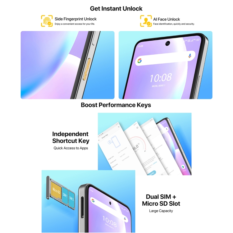  Umidigi A11 Pro Max 128GB + 8GB  Color Gris Android 11