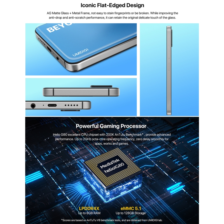  Umidigi A11 Pro Max 128GB + 8GB  Color Gris Android 11