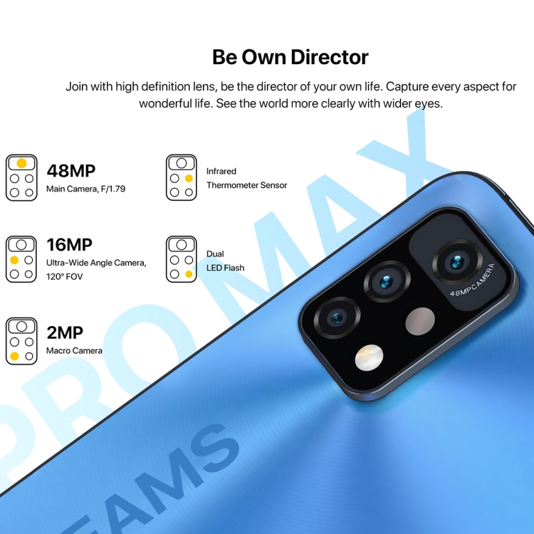  Umidigi A11 Pro Max 128GB + 8GB  Color Gris Android 11