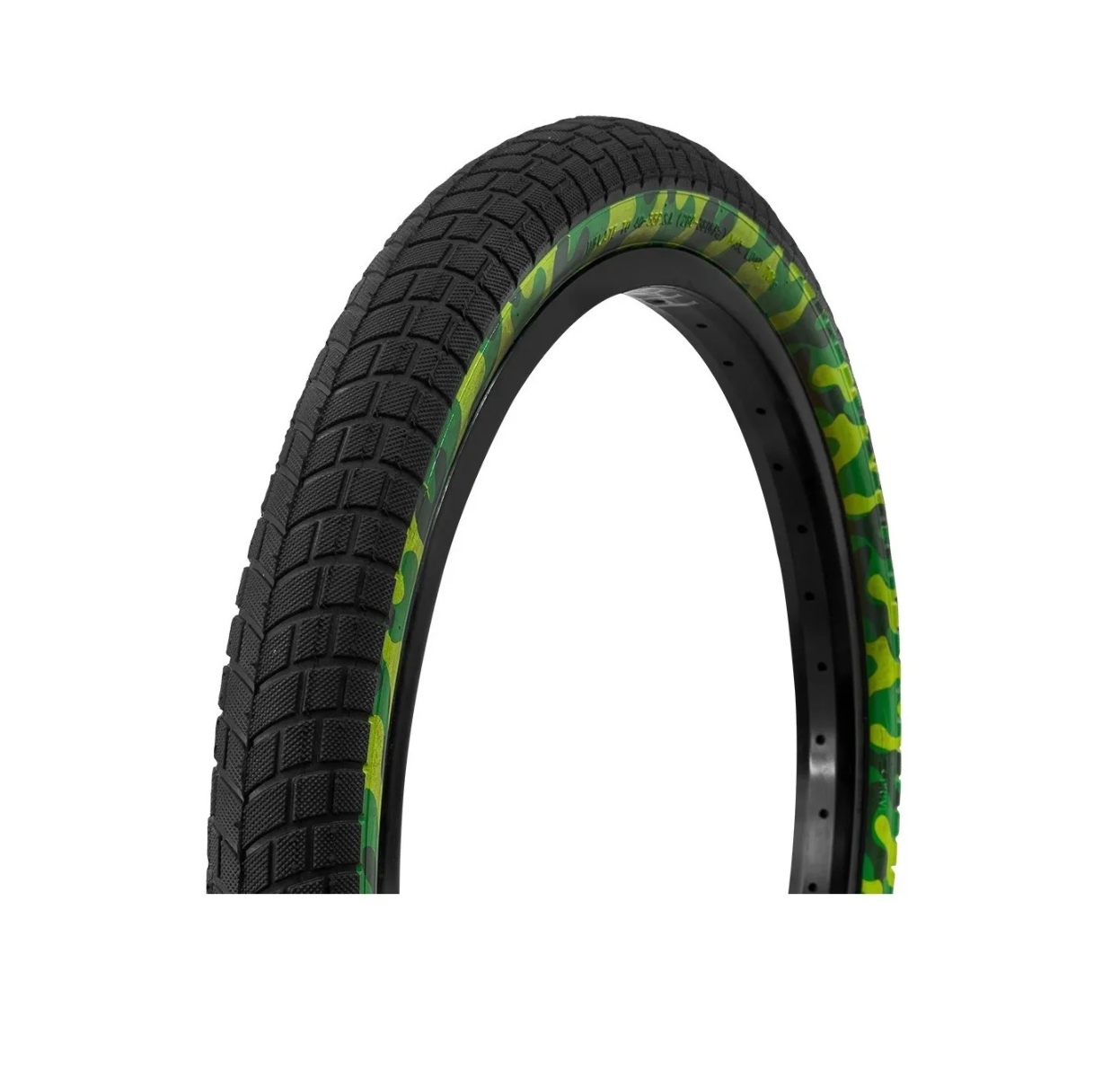 DOS LLANTAS R-20 X 2.125 CAMUFLAJE R-20 BMX CROSS VERDE ENDY1