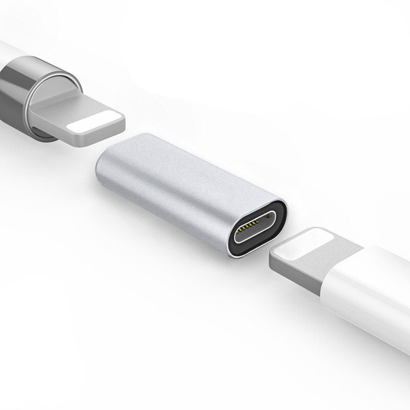 Adaptador Cargador IP Appl Pencil 1 Gen Lightn Hembra a Hembra