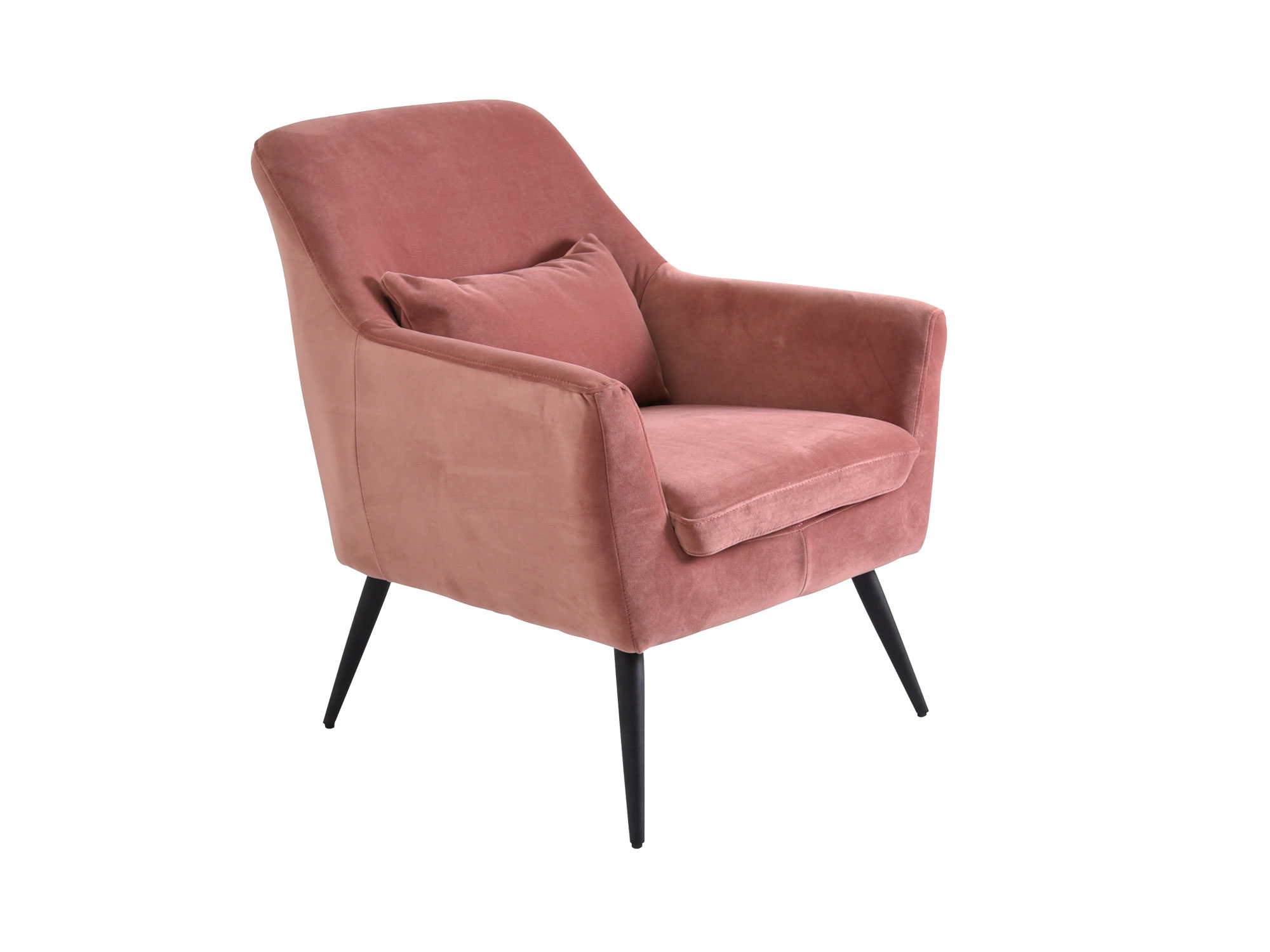 Sillón individual York de Tela color Rosa