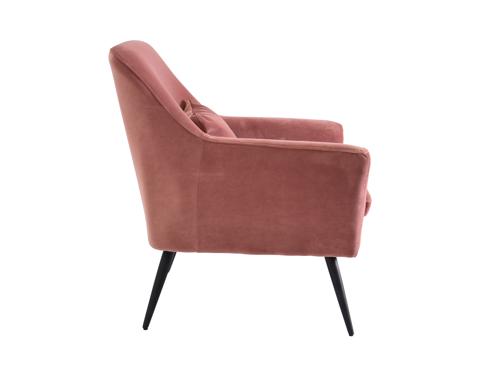 Sillón individual York de Tela color Rosa