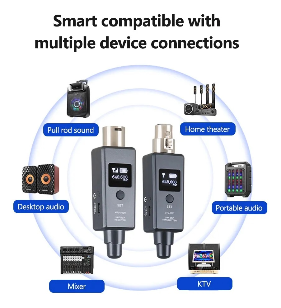 Sistema De Receptor Y Transmisor Uhf Para micrófono Inalámbrico