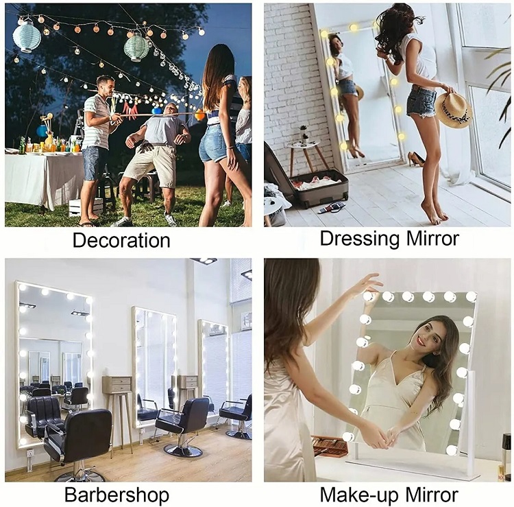 Focos Led Regulables Para Espejo De Tocador, 12 Bombillas