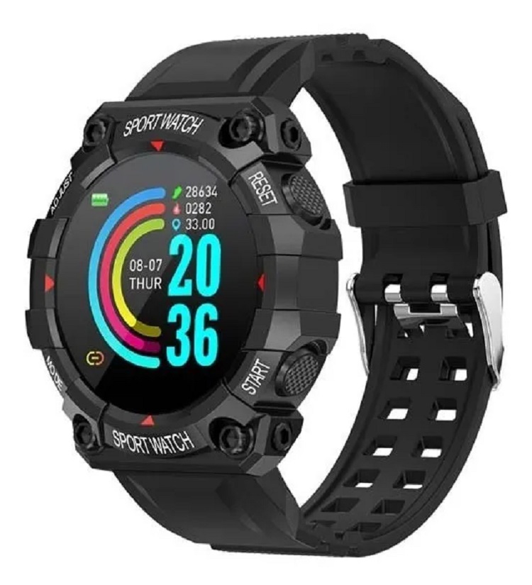 Reloj Inteligente Smartwatch Uso Rudo Color Negro