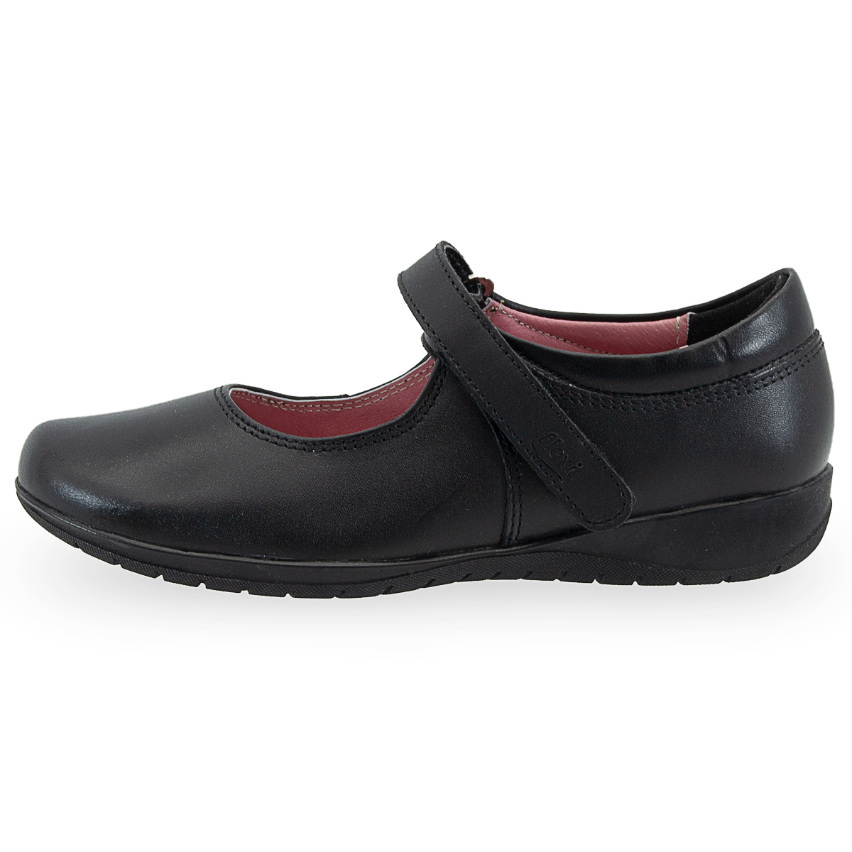 Calzado Escolar Juvenil Flexi Piel Color Negro 22-26
