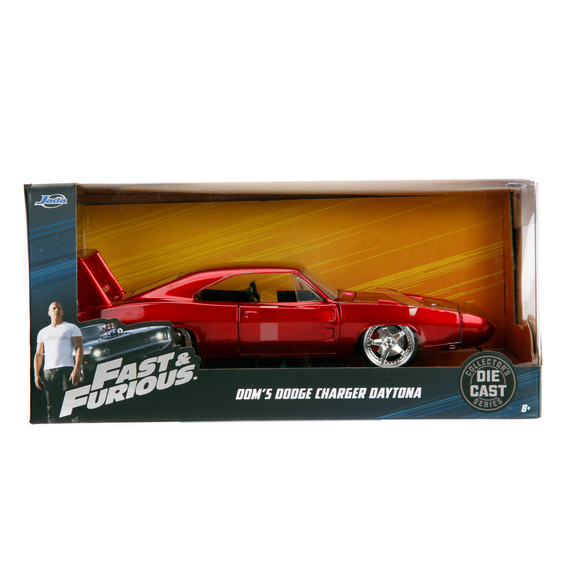 Dom 1969 Dodge Charger Daytona Rapido y Furioso JADA TOYS ESCALA 1:24 