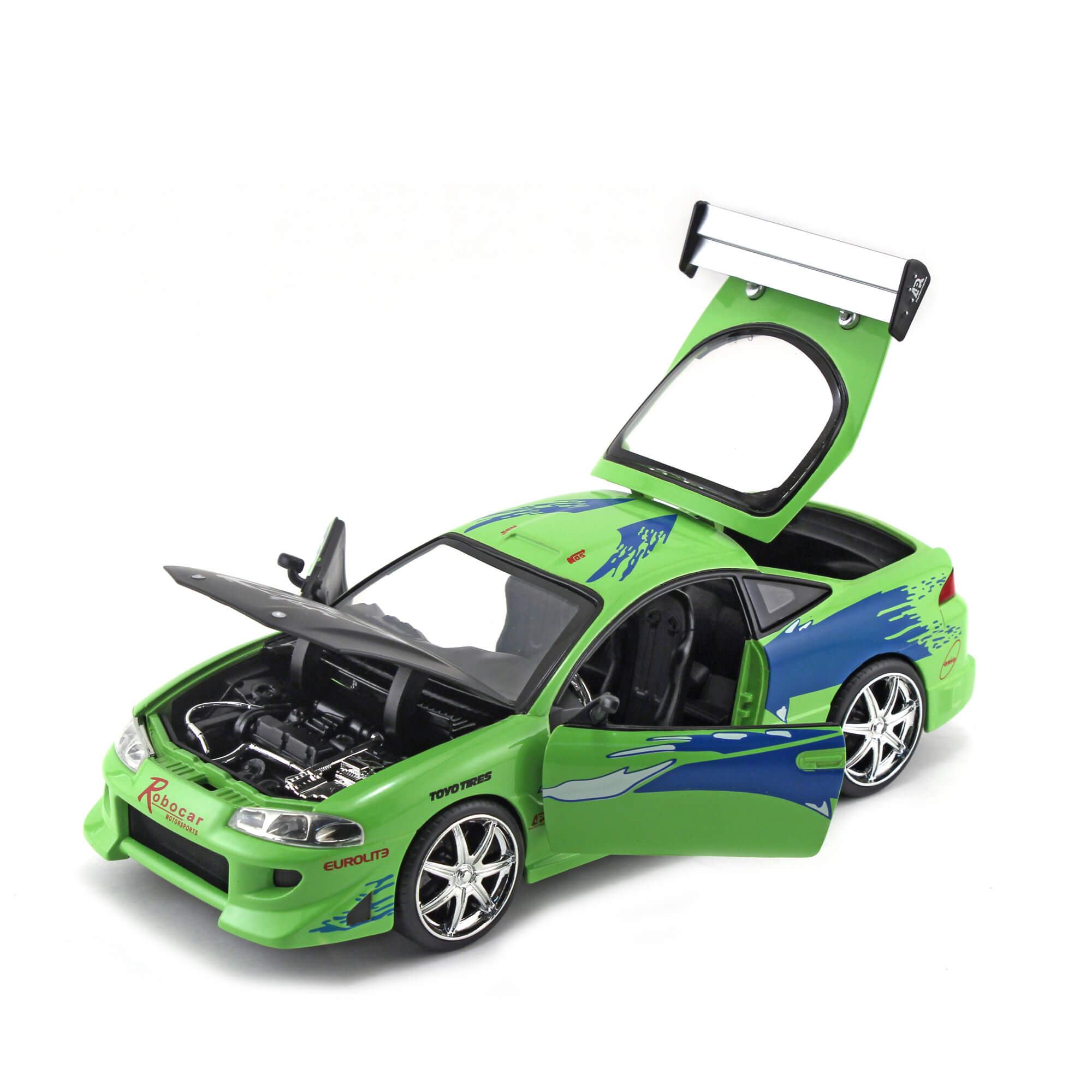 Brian 1995 Mitsubishi Eclipse Rápido y Furioso JADA TOYS ESCALA 1:24