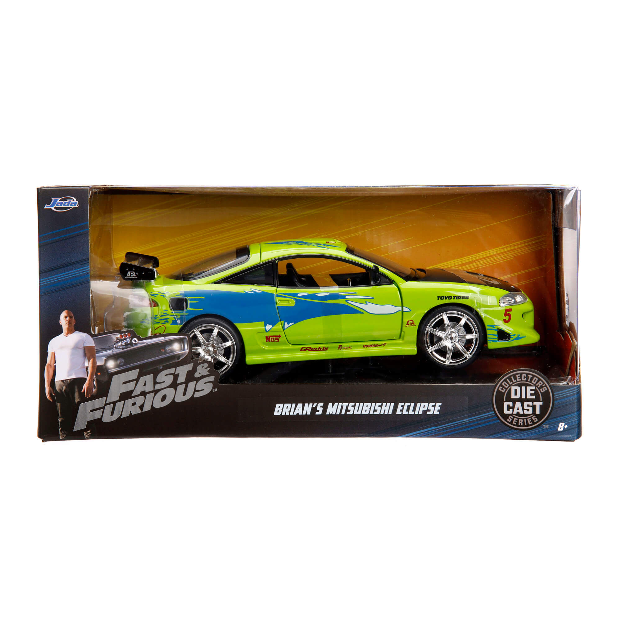 Brian 1995 Mitsubishi Eclipse Rápido y Furioso JADA TOYS ESCALA 1:24