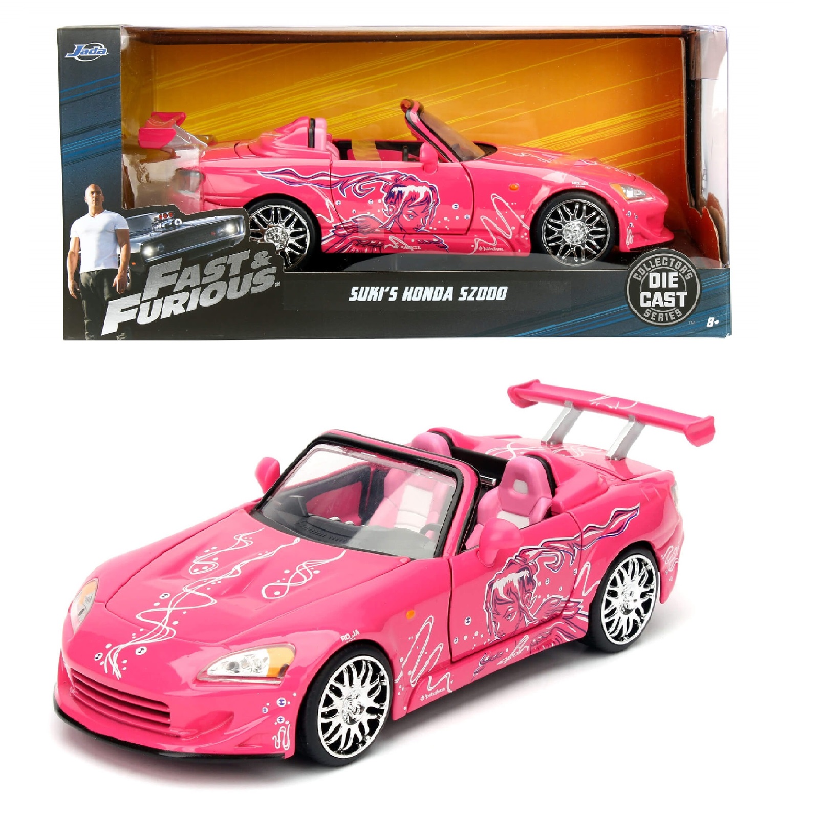 Suki 2001 Honda S2000 Rapido y Furioso JADA TOYS ESCALA 1:24