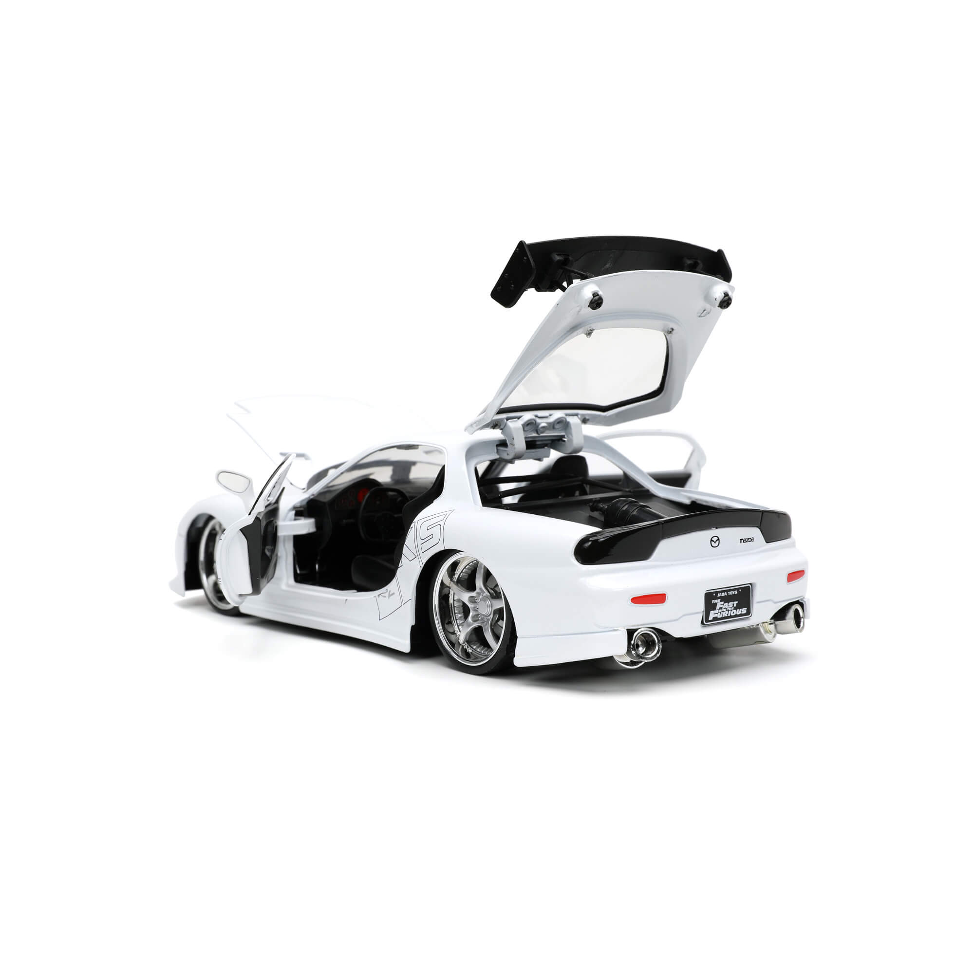 1993 Mazda RX-7 BLANCO Rapido y Furioso JADA TOYS ESCALA 1:24