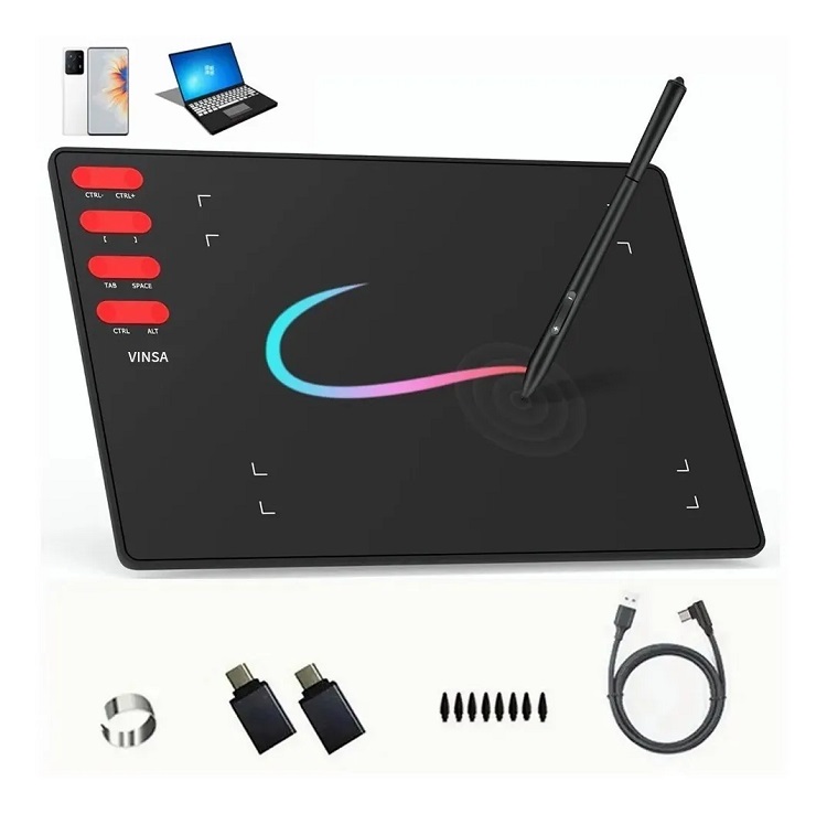 Tableta Gráfica Con Otg 8192 Niveles De Presión