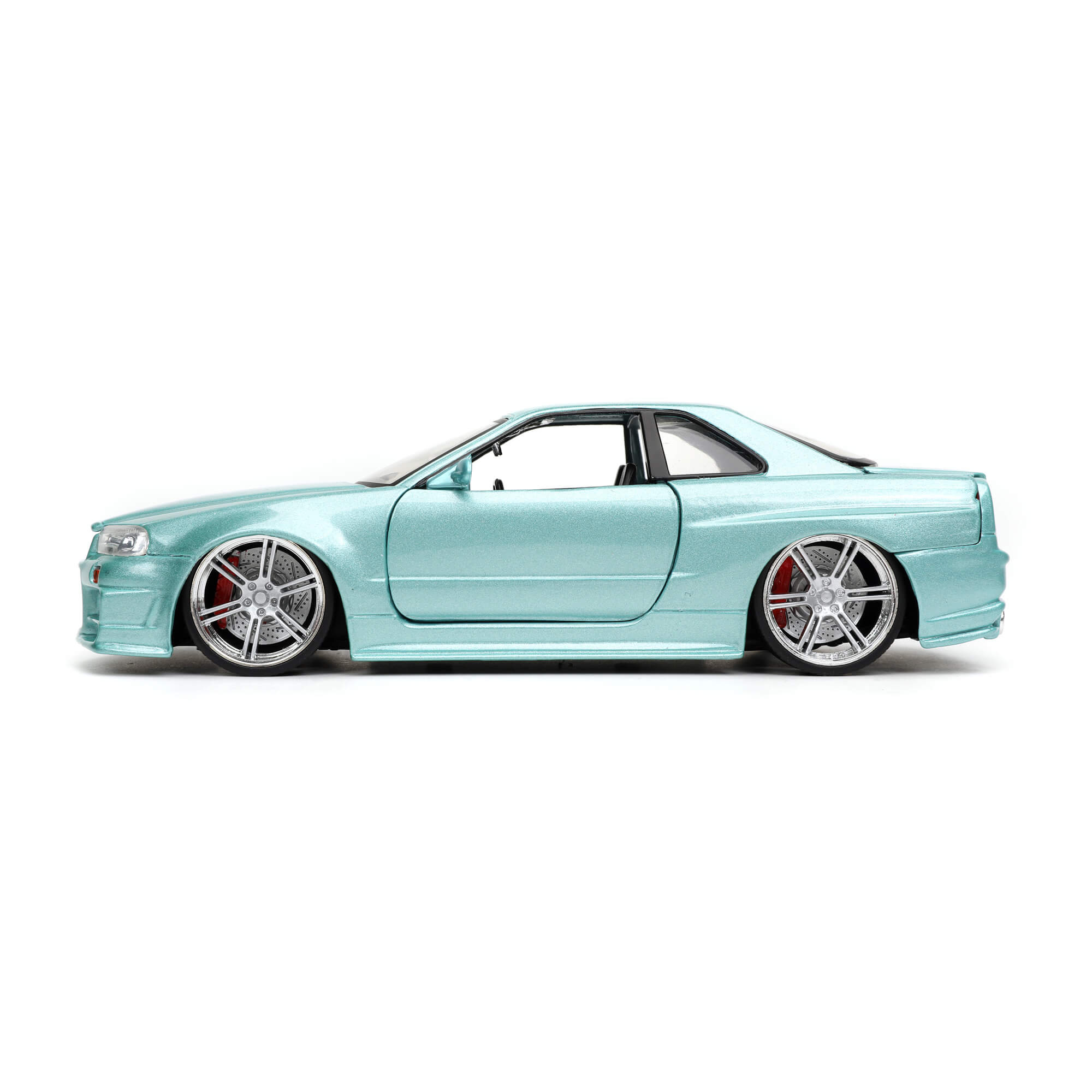 Brian 2002 Nissan Skyline GT-R BNR34 AQUA Rapido y Furioso JADA TOYS ESCALA 1:24