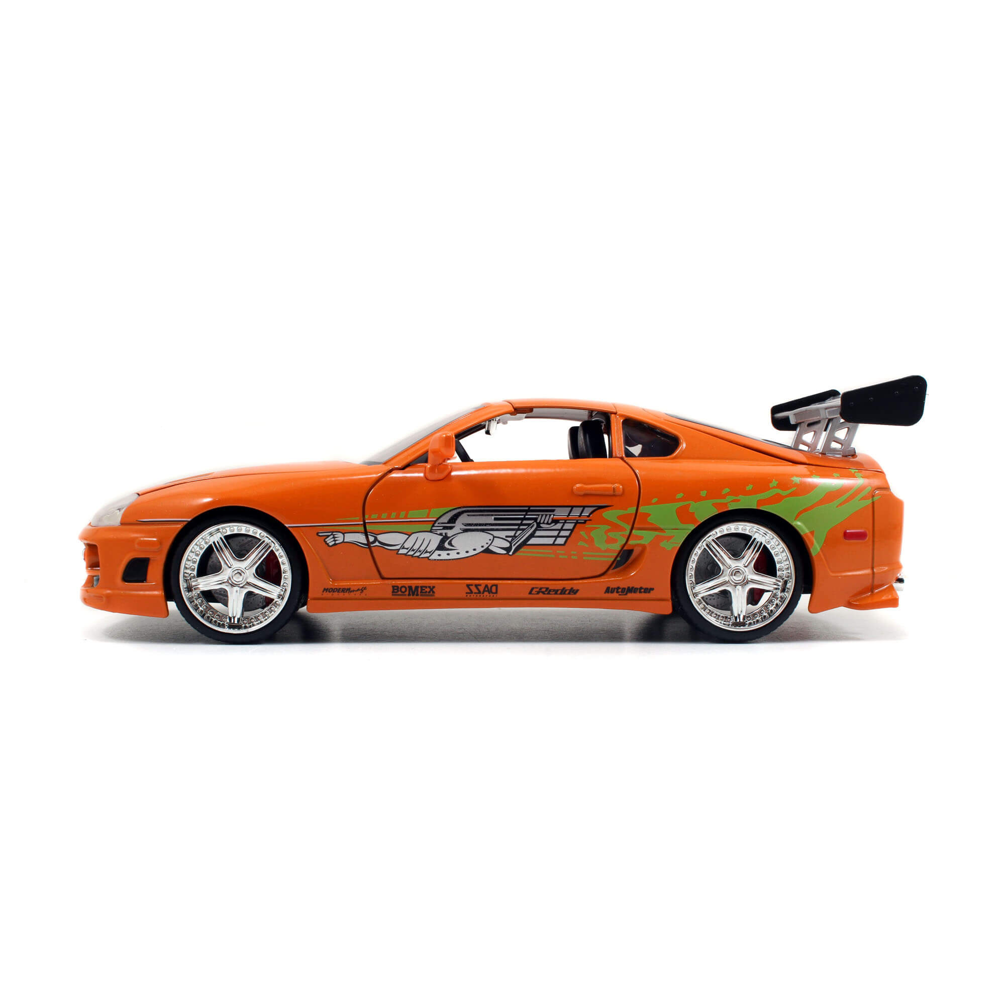 Brian 1995 Toyota Supra NARANJA Rápido y Furioso JADA TOYS ESCALA 1:24 