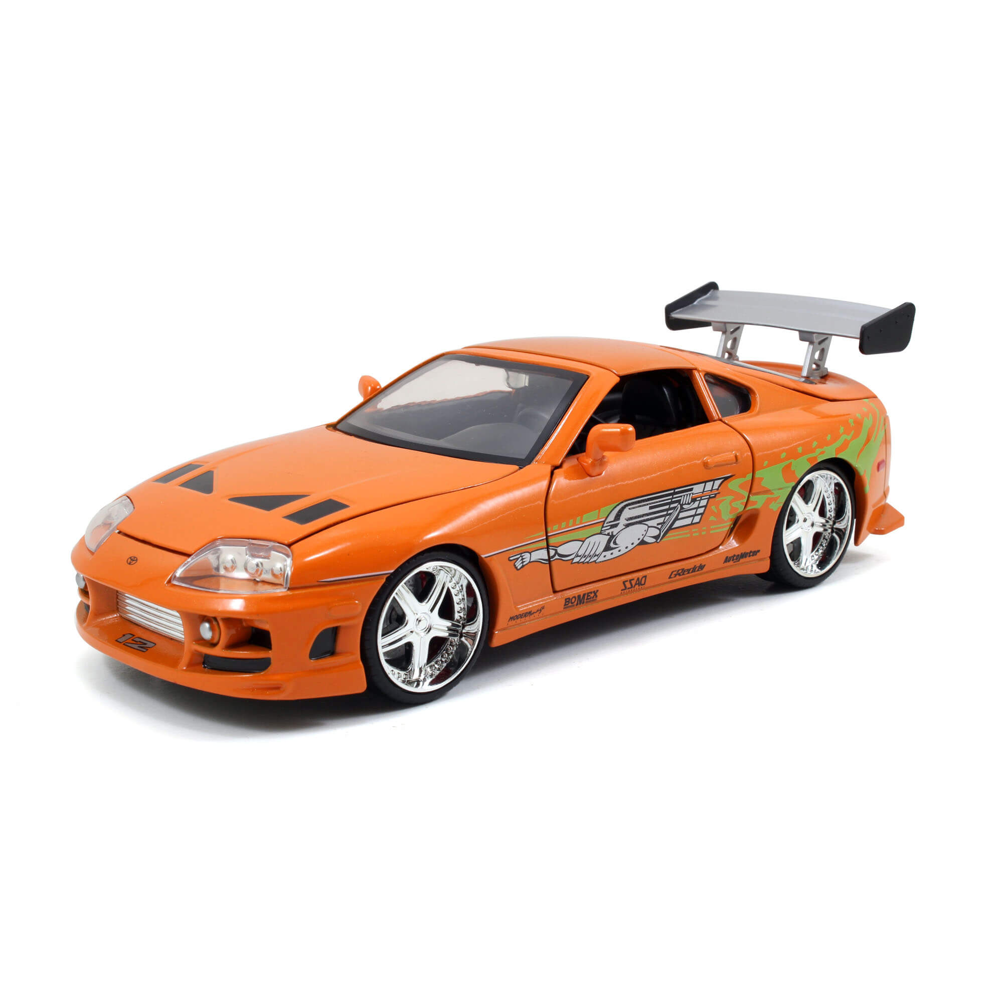 Brian 1995 Toyota Supra NARANJA Rápido y Furioso JADA TOYS ESCALA 1:24 