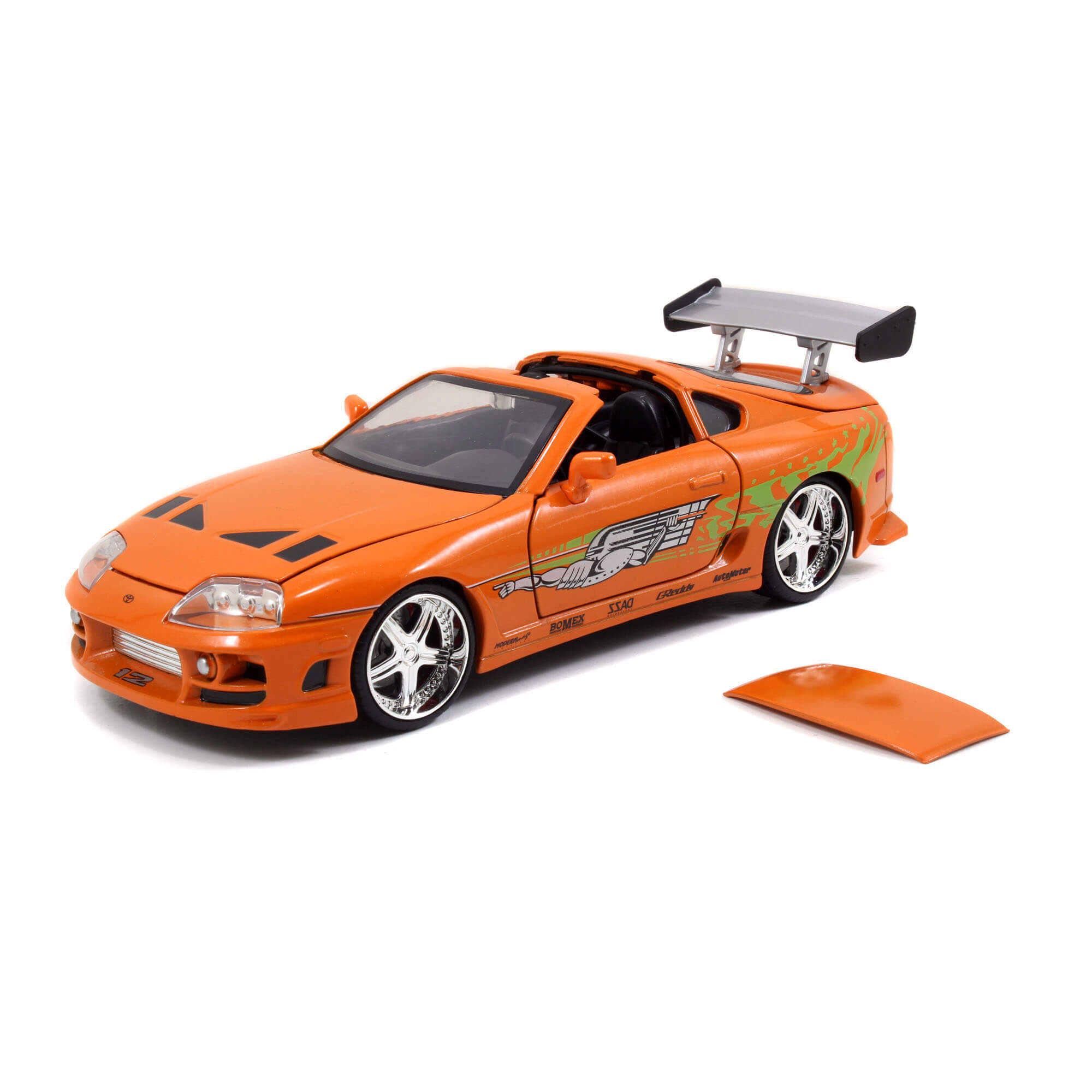 Brian 1995 Toyota Supra NARANJA Rápido y Furioso JADA TOYS ESCALA 1:24