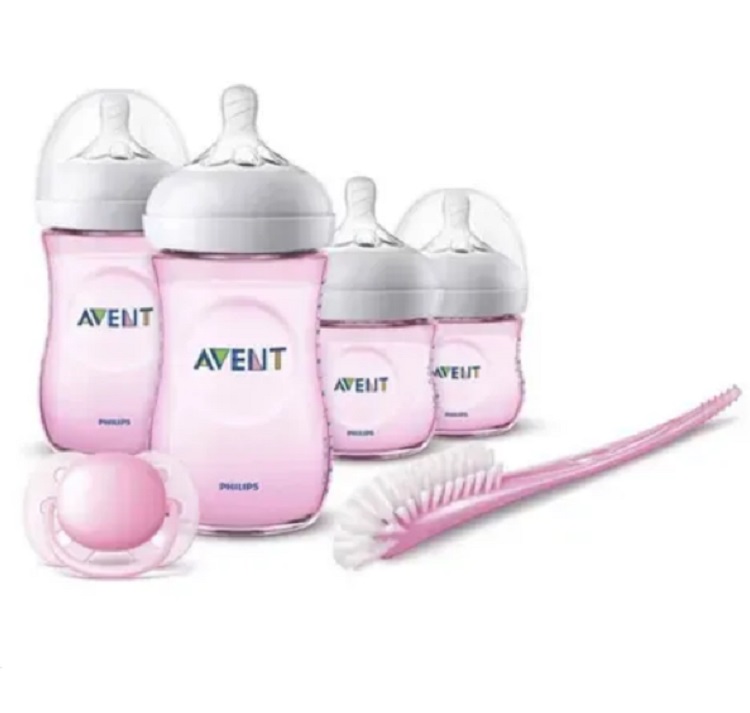 Set Biberones Avent Natural Rosa Philips