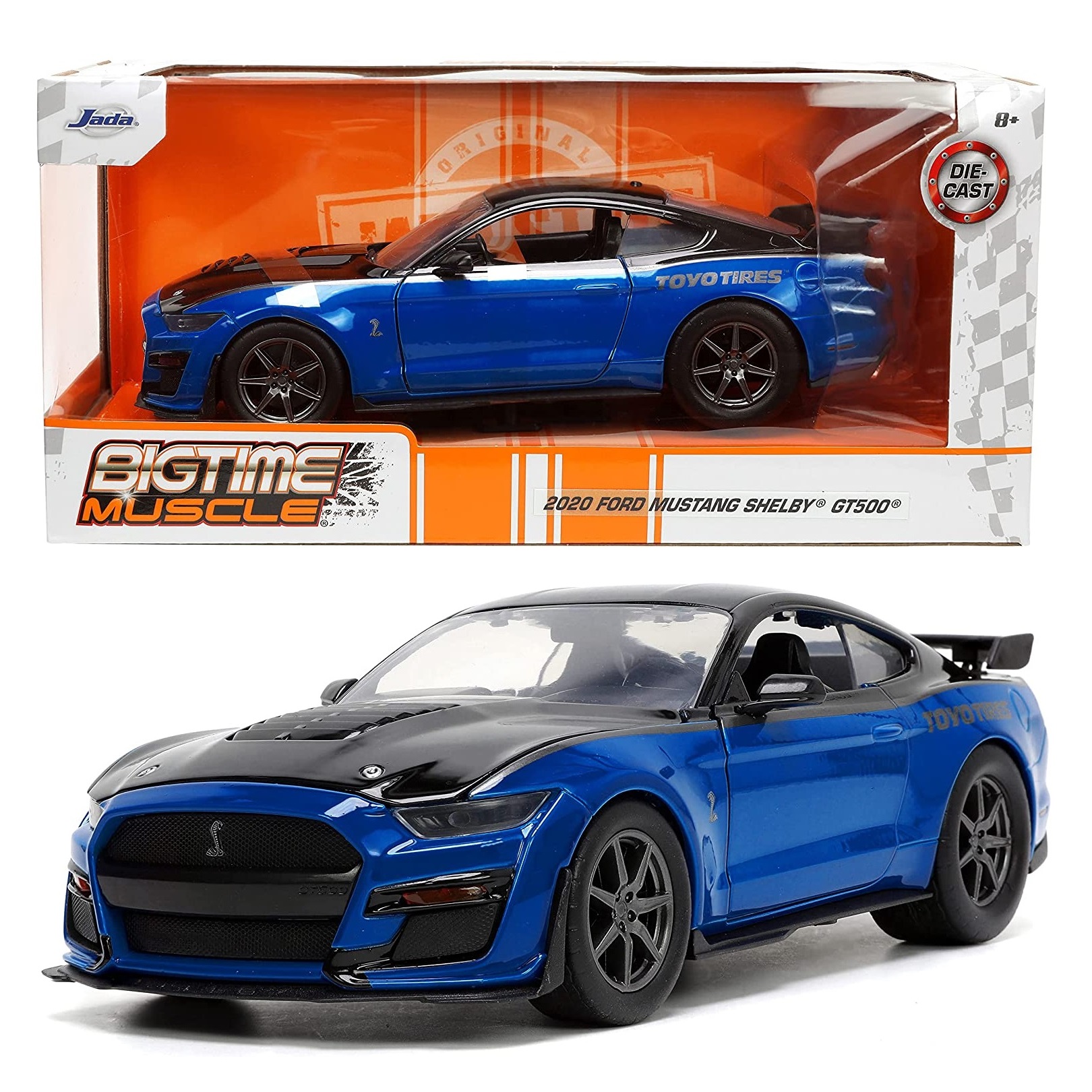 2020 Ford Mustang Shelby GT500 TOYO TIRES BIGTIME Muscle Jada TOYS ESCALA 1:24 