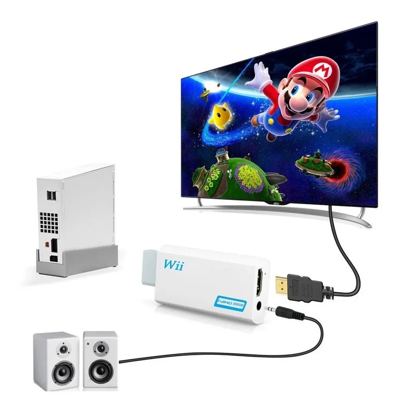 Convertidor Adaptador De Wii A Pc/tv Hd Con Hdmi