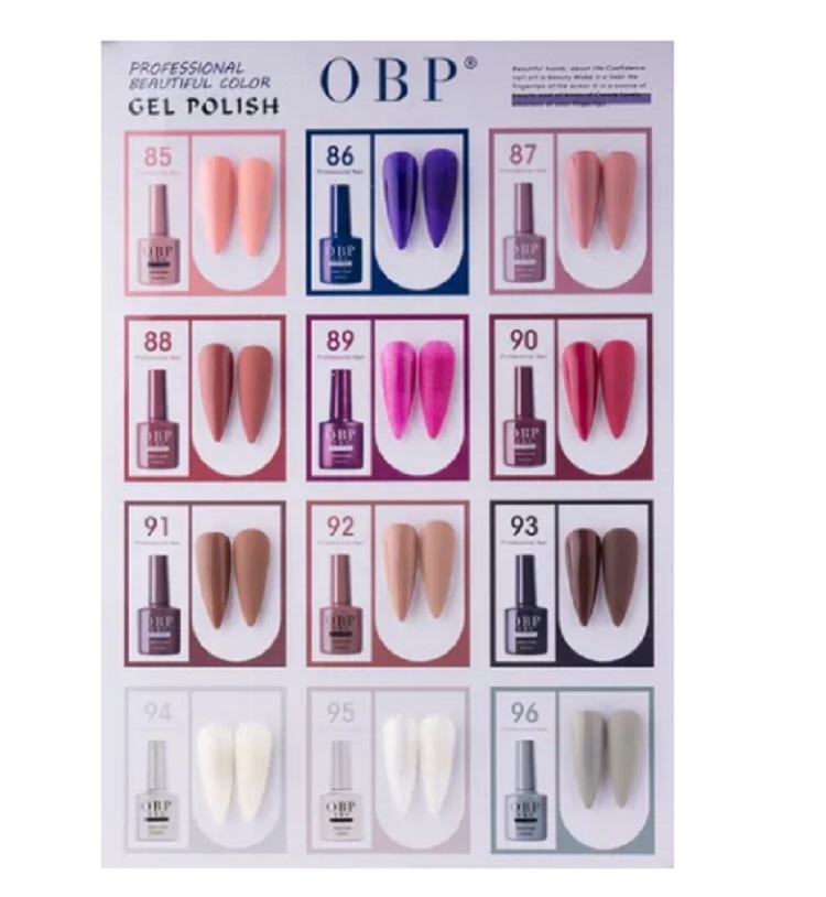 Gama De 12 Geles Semipermanente Esmalte Obp Gama 8