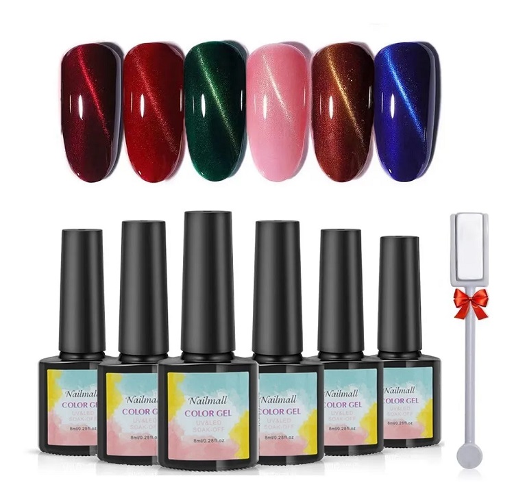 Esmaltes De Uñas Gel Efecto Ojo Gato 3D 