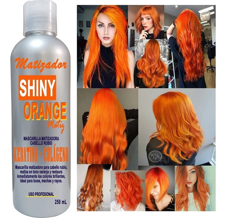 Matizador Cabello Y Mechas Naranjas Cabello Rubio 250ml