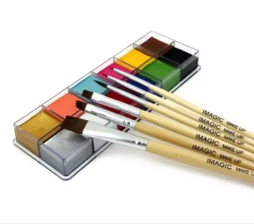 Maquillaje Teatro/body Paint/Pintacaritas/Payasos/Pincel