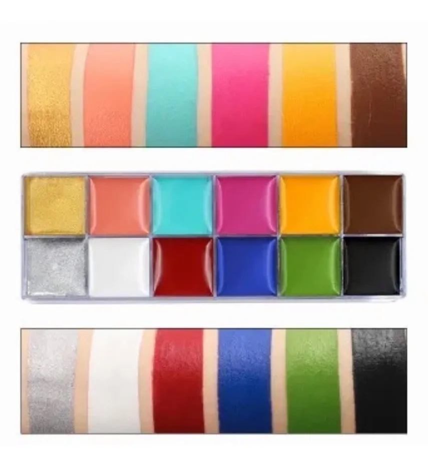 Maquillaje Teatro/body Paint/Pintacaritas/Payasos/Pincel