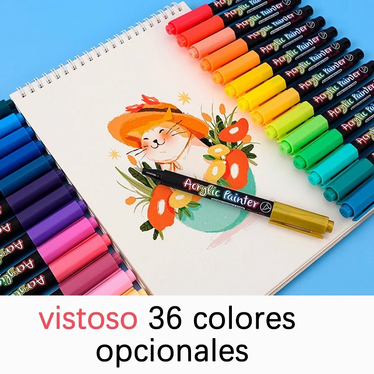 12 Plumones Punta Pincel De Pintura Acrílica Tipo Posca esquí esquí Gafas  de esquí