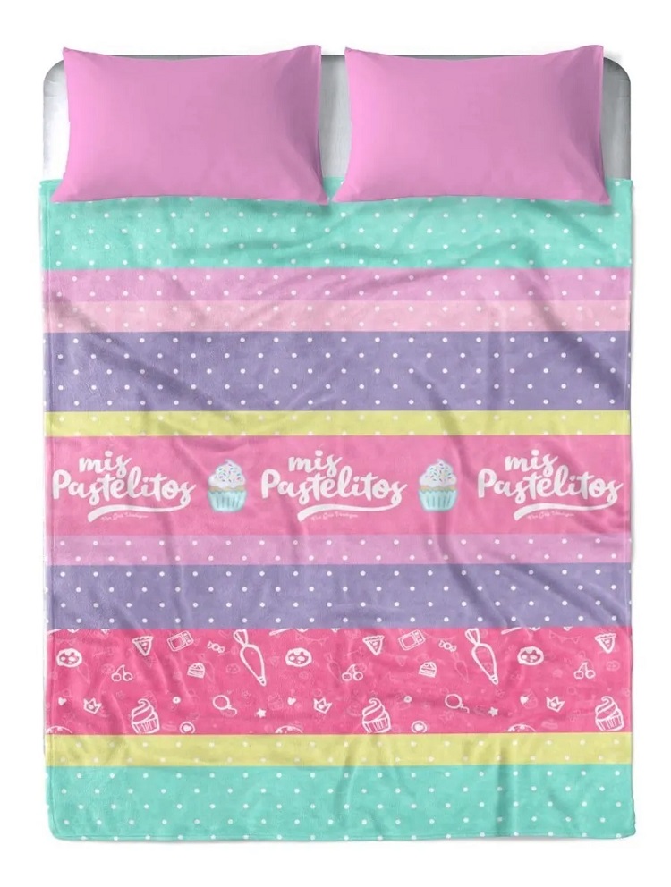 Cobertor Serenity Matrimonial Mis Pastelitos Colores