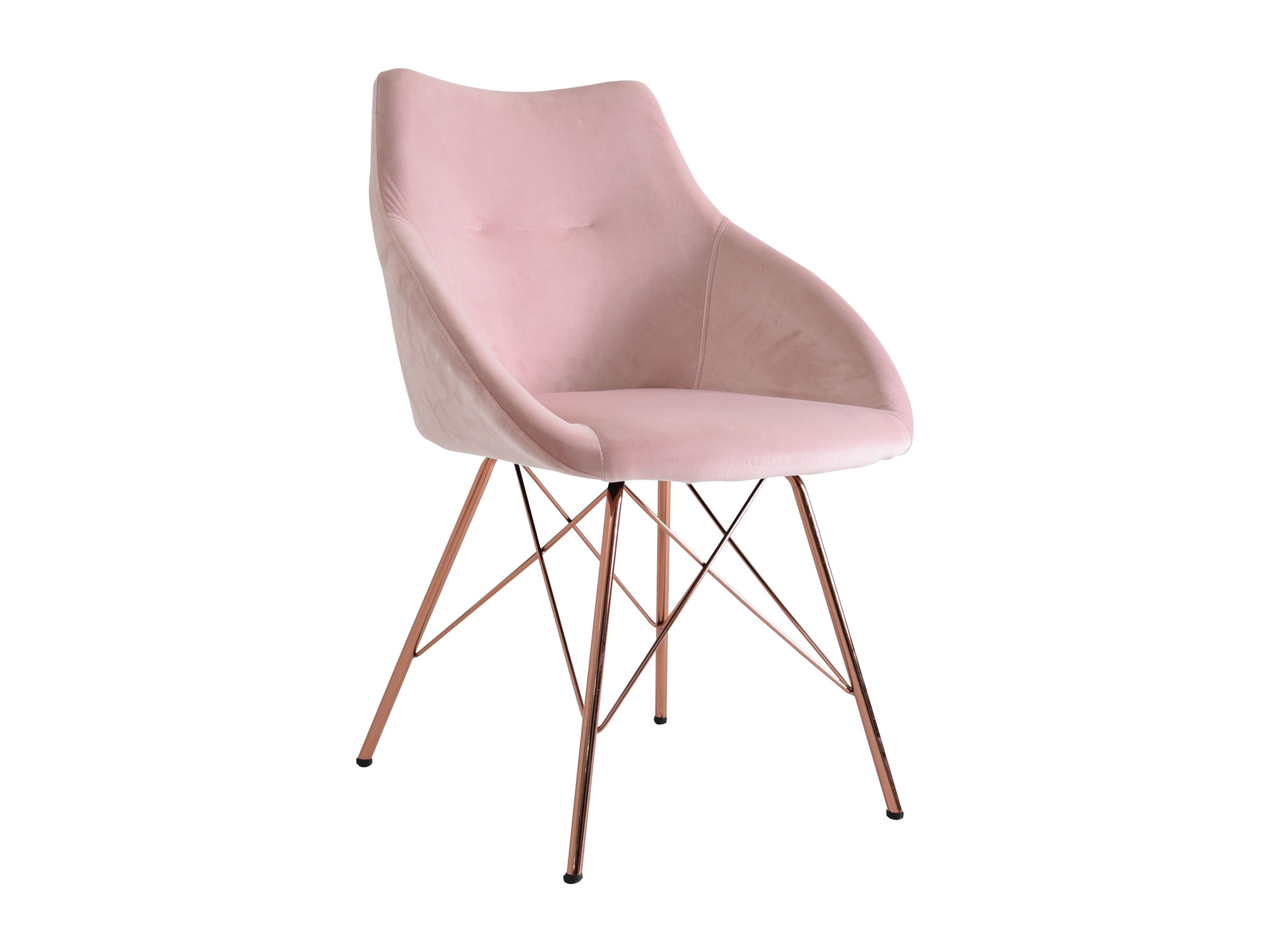 2 Sillones Individuales Jewel de Tela color Rosa